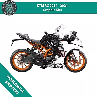 Venom Design Full Graphics Sticker Set Kit Fits KTM RC 2014-2016 RC 125-390 • $130.63