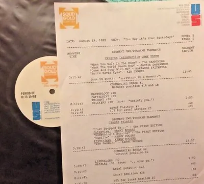 Radio Show 8/19/88 Birthday Sets: Kenny Rogers (3) Van Morrison (3)chicago (3) • $21.99