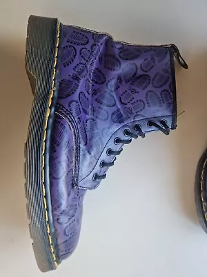 Vintage Purple Bootprint Dr Martens AirWair 8up Boots • $160