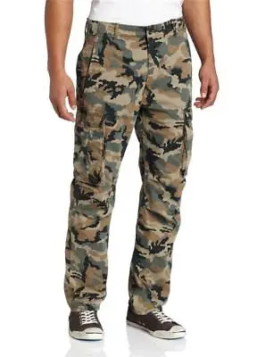 Levi's Strauss Men's Original Relaxed Fit Cargo I Pants Camo Beige 124620001 • $52.49