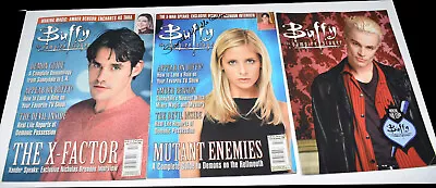 Three Buffy The Vampire Slayer Official Magazines~One Signed By Sarah Michelle • $95