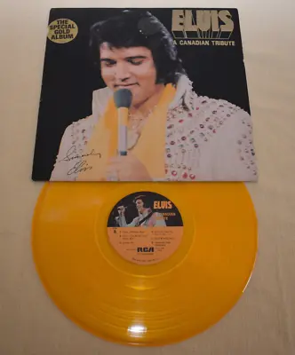 ELVIS PRESLEY / A Canadian Tribute LP Yellow Vinyl  1978 RCA KKL1-7065 EX • $7.50