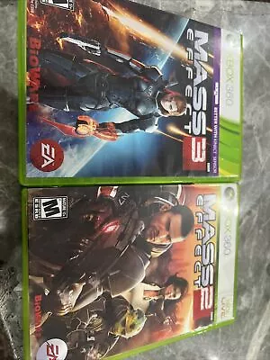 Mass Effect 2 & 3 (Microsoft Xbox 360) Lot Bundle Of 2 - Tested • $10.72