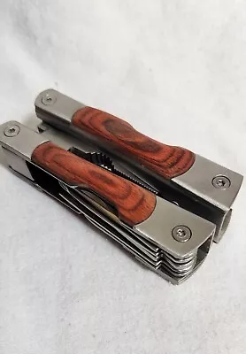 Factory New Windham Wood Handle Multi Tool With Flash Light And Holster • $50