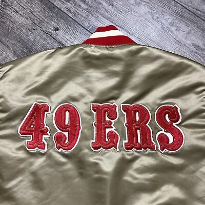 Vintage 90’s Starter Pro Line San Francisco 49ers NFL Satin Jacket Men’s Medium • $300