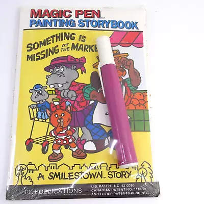 Smilestown Story Magic Pen Painting Book Invisible Ink Vintage • $24