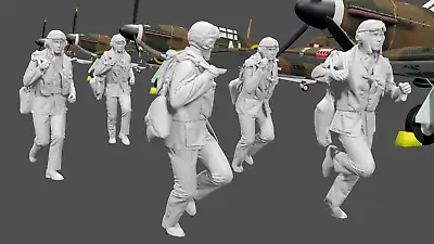 WWII RAF - The Few - Scramble! - 5 Figure Set • £8.49