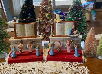 Vintage ETM Christmas Music Box Angels Hong Kong Two • $19.99