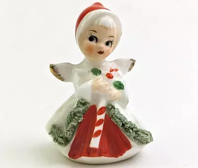 VTG MCM Napco Napcoware Miniature Angel Candy Cane Figurine Christmas 2” Girl • $25