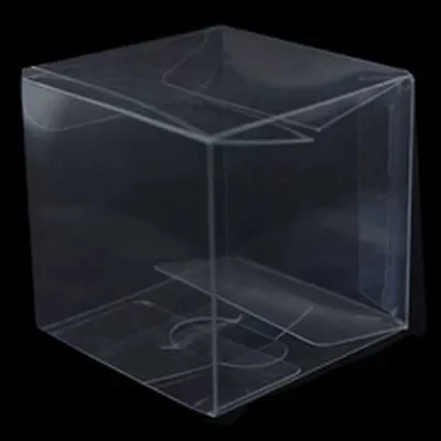 60 X Bomboniere Favour Clear PVC LARGE Wedding Gift Cup Cake Product Box 15cm Sq • $58.57