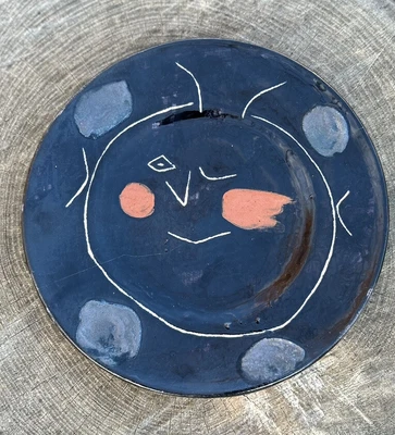 $6500 • Buy Pablo Picasso Service Visage Noir Plate Madoura Circa 1948 Pottery Ceramic