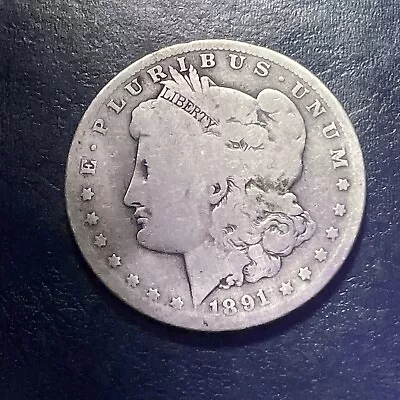 1891-O Morgan Dollar 90% Constitutional Silver Lot Slick Good Book Filler • $31.99