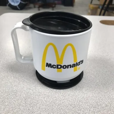 McDonald's Plastic Travel Coffee Mug With Lid And Base • $12.50