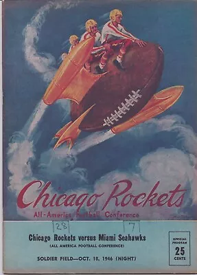 Miami Seahawks At Chicago Rockets  RARE Program 10/18/1946 • $749.99
