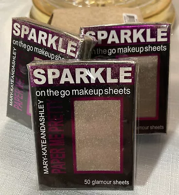 Lot Of (3) Mary-Kate And Ashley Gold Sparkle On The Go Makeup Sheets • $9.99