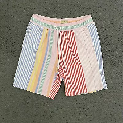 J. CREW Swim Trunks Mens Small Colorful Striped Lined Surf Beach Pockets • $14.21