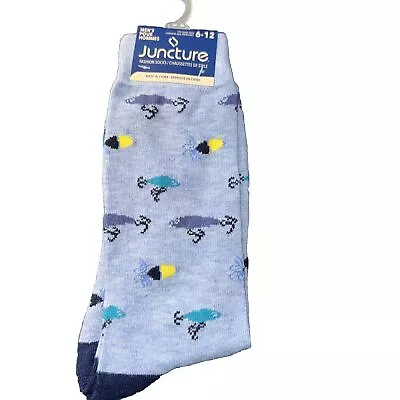 Mens Fun FISHING LURES Themed Dress Socks Sz 6-12 • $9.59