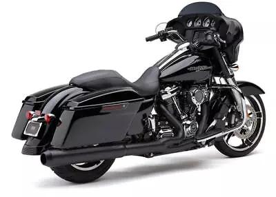 Cobra 4-1/2  2-1 Exhaust Black 6451RB Harley M8 Touring • $869.38