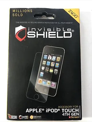 One ZAGG Invisible Shield Screen Protector For Apple IPod Touch 4th Gen. ~ NEW • $7.99