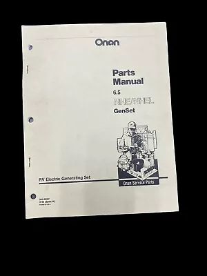 Onan Parts Manual For NHE/NHEL 6.5 RV GenSet 940-0227 • $14.87