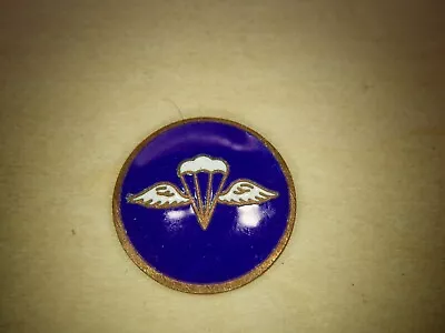 Military Insignia Parachute Vintage Crafting Charm Metal Pendant Token Button • $4.99