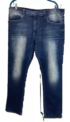 Buffalo Select  David Bitton Jeans Ash-X Skinny Stretch 36x32 Blue Washed • $19