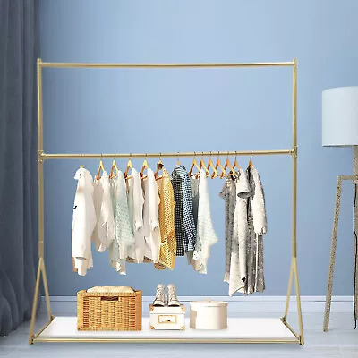 Metal Garment Rack Clothing Rack Dress Clothes Display Stand Coat Hanger Stand • $114