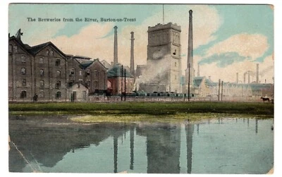 £5 • Buy Staffordshire Postcard - The Breweries From The River, Burton On Trent (A78)