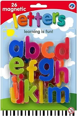 26pc Magnetic Letters Alphabet Educational Toys Fridge Magnets Lowercase Gift • £3.49