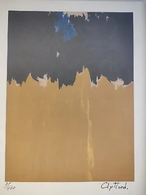 COA Clyfford Still Painting Print Poster Wall Art Signed Pop Art Unframed • $74.95