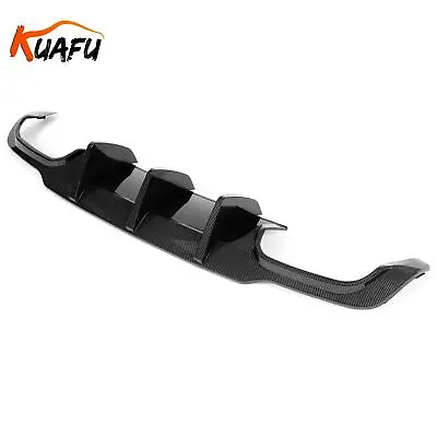 For Mercedes-Benz C63 AMG 2012-2014 Rear Diffuser Bumper Lip Carbon Fiber Style • $111