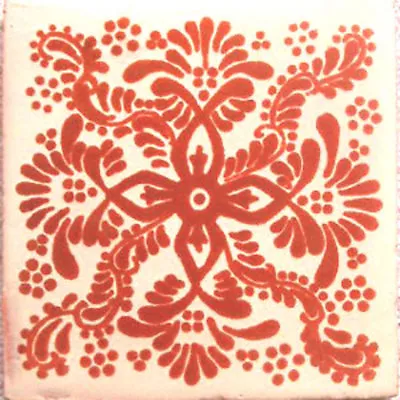 #C059) Mexican Tile Sample Ceramic Handmade 4x4 Inch GET MANY AS YOU NEED !! • $1.75