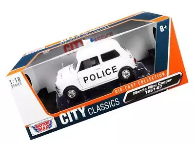 1961-1967 Morris Mini Cooper RHD (Right Hand Drive) Police White City Classics • $59.52