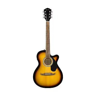 Fender FA-135CE Concert Acoustic Guitar Walnut FB Sunburst • $495