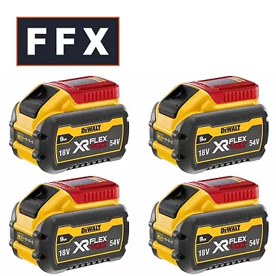 DeWalt DCB547 18V 54V 9Ah Li-Ion XR Flexvolt Battery Pack 4pk • £512.78