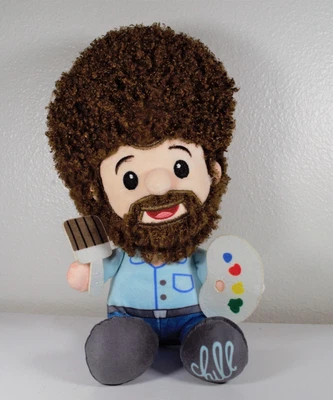 £12.45 • Buy Bob Ross 13  Plush W/ Paint & Brush Soft Stuffed Animal Fiesta