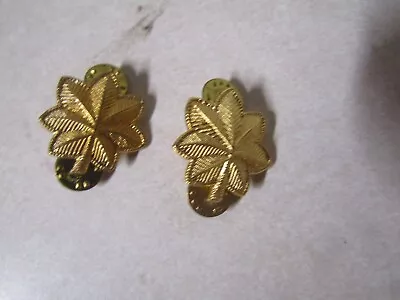 Military Insignia Rank Set Of 2 Full Size Major 0-4 Gold Color • $6.99