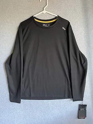 NEW RLX Ralph Lauren Performance Polartec Power Dry Pullover Black Size XL Men’s • $58.88