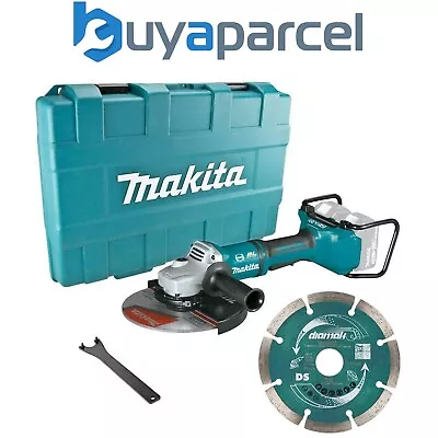 Makita DGA900Z 18v 36v Cordless Brushless 230mm 9  Angle Grinder + Diamond Blade • £299.99