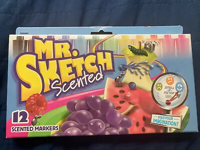 Mr. Sketch Scented Markers Chisel Tip Assorted Colors 12 Pack New Open Box • $10