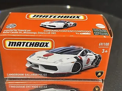 Matchbox Lamborghini Gallardo Police 69/100 2021 • $5.50