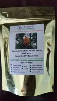 Pristine Pure Pine Pollen Extract- 100 Grams 99% Broken Cell Wall- Guaranteed • $19.99