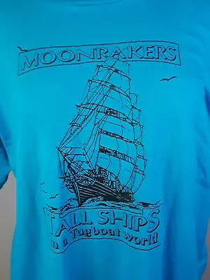 VTG New Jersey Moonrakers Tall Club Tall Ships In A Tugboat World S/S T-shirt • $29.50