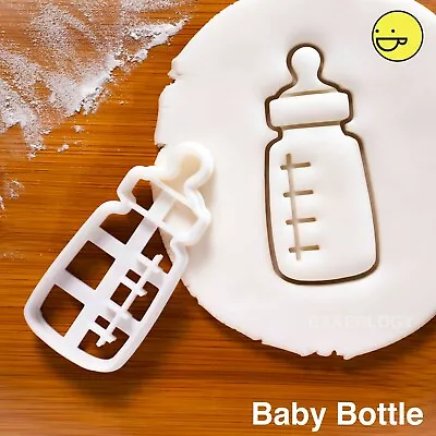 Milk Bottle Cookie Cutter | Baby Shower Birthday Party Newborn Biscuit • £7.01