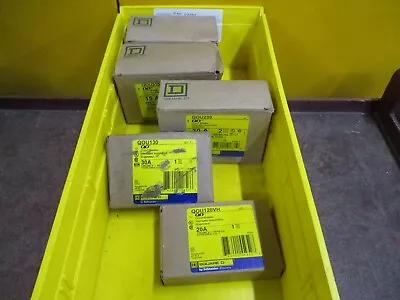 LOT OF 5 Square D Circuit Breakers QOU Multiple Models With Free Shipping • $99