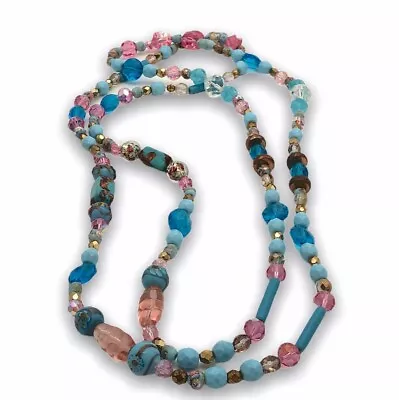Beaded Necklace Womens Murano Matched 56in Jewelry Vintage • $266.97