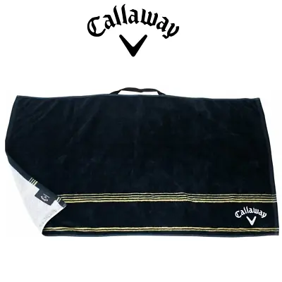 Callaway Golf Epic Star Golf Towel 35  X 19  Black/Gold FREE Royal Mail Tracked • £12.75