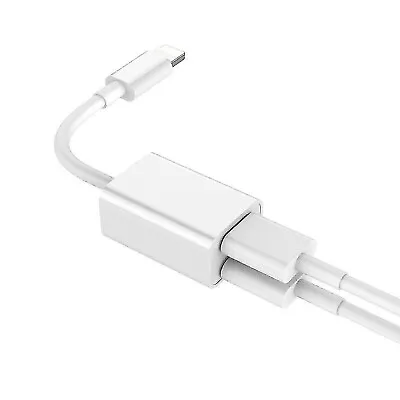 High-Speed 2 In 1 Splitter Charger Power Adapter & Headphone Compatible IPhone • £8.99