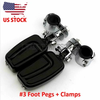 $44.50 • Buy Highway Crash Bar Foot Pegs For Yamaha V-Star 650 950 1100 1300 Classic Stryke