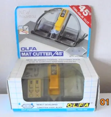 OLFA Mat Cutter @45 Degrees New Bi-Directional Cutting Tool With Blade • £12.99